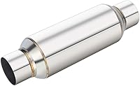 Vista 16 de LCGP Resonador universal de entrada de 4 pulgadas, salida de 4 pulgadas, longitud total de 13.77 pulgadas, silenciador de alto rendimiento de acero