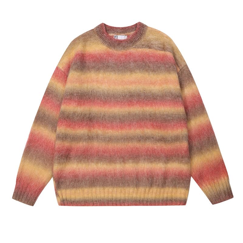 Winter American Men's Retro Sweater Loose Knit Sweater2