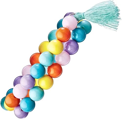 Amscan Conjunto de pulseras de cuentas para mujer, multicolor, 3.7 pulgadas de EE. UU