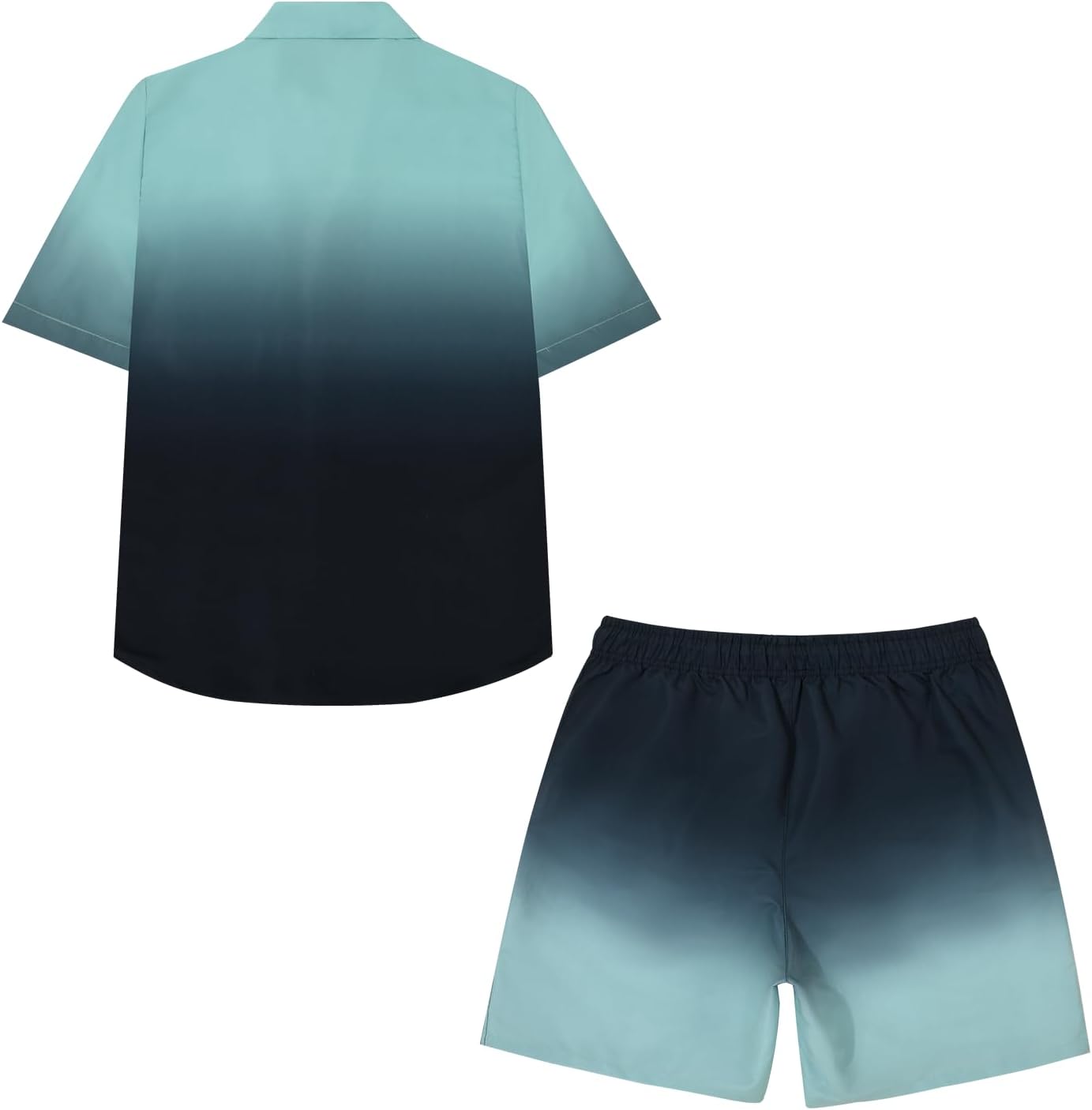 MADHERO Mens Hawaiian Matching Shirts and Shorts Sets Summer Vacation 2 Pieces Beach Outfits - Image 3