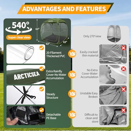 Carpa deportiva pop-up ARCTICSEA para 3-4 personas miniatura 4