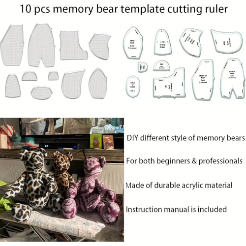 Patrons Memory Bear acrylique pour vos ateliers couture créatifs