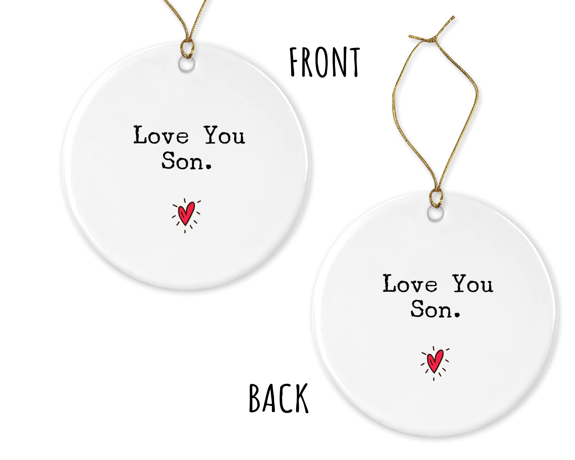Amazon.com: OystersPearl Love You Son - Son Keepsake Ornament - Thinking of  You Ornament - Family Ornament - Missing You Ornament - Send Love Ornament  Printed on Both Sides : Home & Kitchen