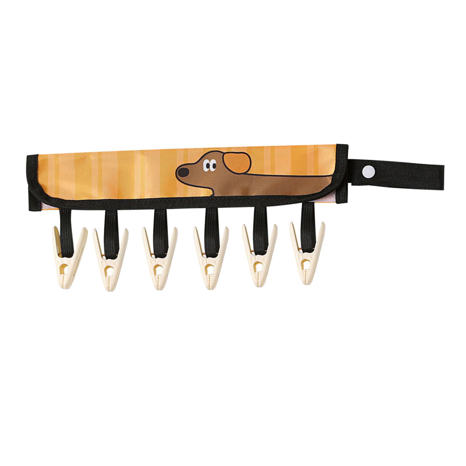 Jazuaiao Brown Puppy Friendly Clothespin Hanger Space Saving Designs Accessory For Efficient Drying In Temporary Living Space Portable Laundry Clip