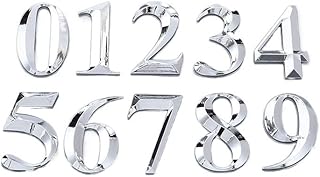 House Numbers 9 Pcs 3D Large Size Self Adhesive Door Number Sign Number Digit Apartment Hotel Office Door Address Street Number Stickers Plate Sign Door Numbers