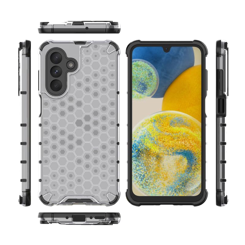 Image of Plastic Bumper Back Case Cover for Samsung Galaxy A26 5G (Transparent)