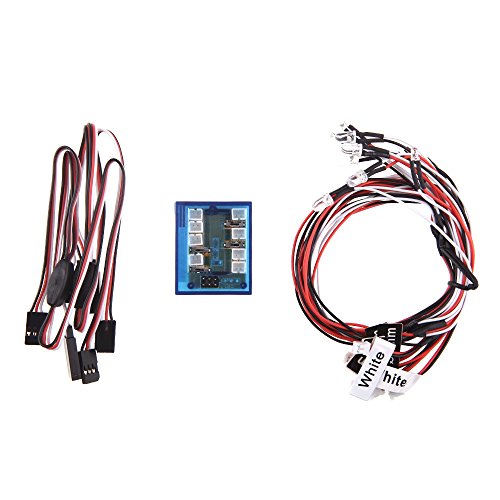 Onkuey No Solder Realistic New Highlight Lighting Kit For Rc Cars Trucks 1/10Th Scale Smaller Part #TOP1