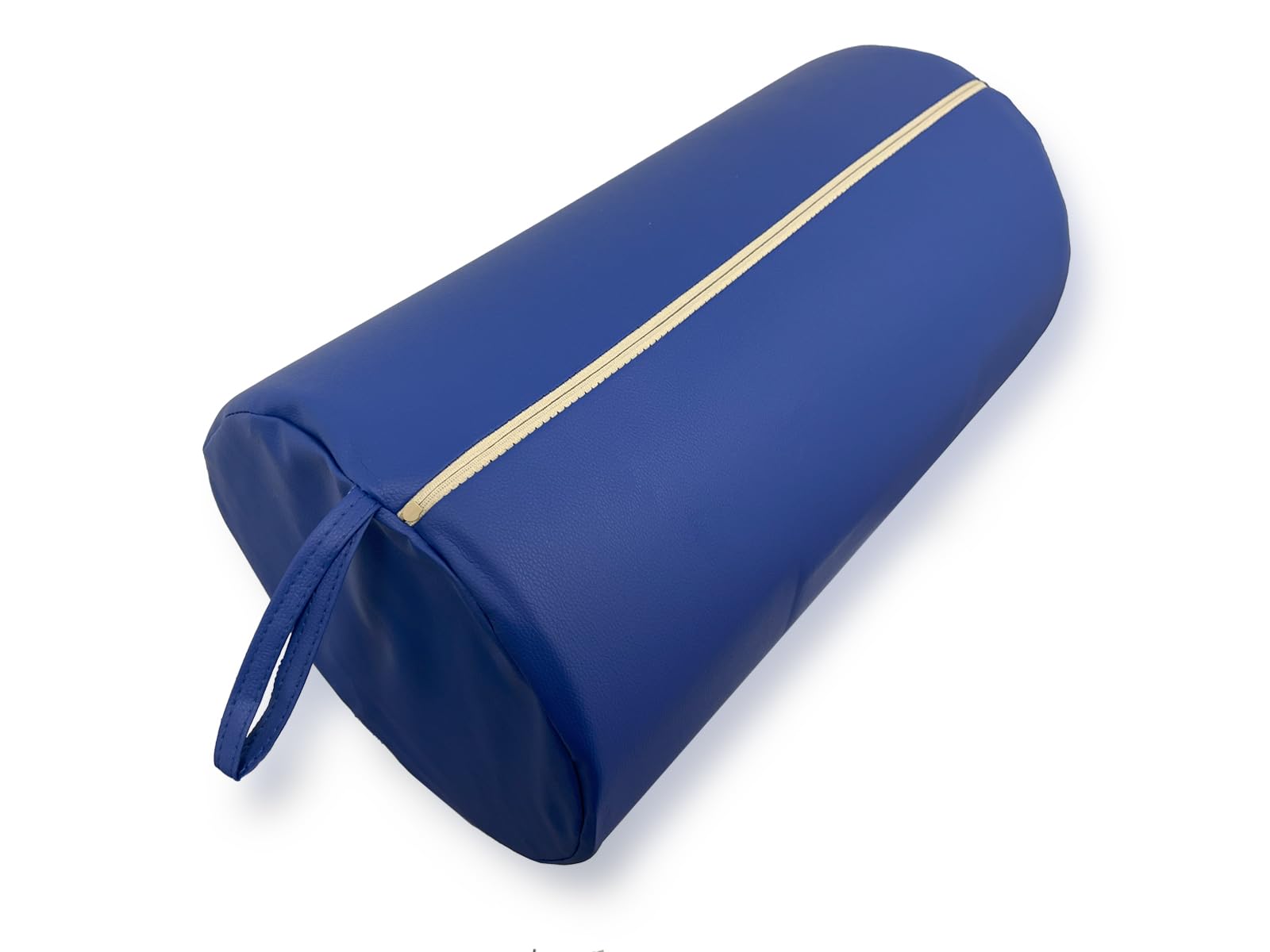 QUIRUMED Rollkissen, 55 x 30 cm, blau, Kunstleder, Schaumstofffüllung, für Yoga, für Fitness, für Massage
