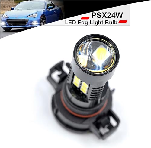 Miniatura 6 de NSLUMO PSX24W 2504 Bombillas LED antiniebla para Suba'ru BRZ Impreza Crosstrek 6500K Super Bright 3030 21-SMD 12276 PSX24 Bombilla LED de repuesto