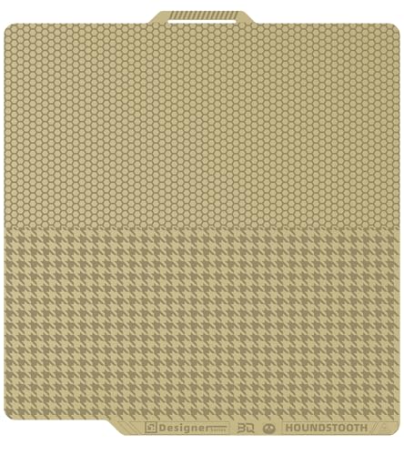 Image of BIQU Designer Series Panda Build Plate for Bambu-Lab P1P /P1S /P2S /X2D /X1C /X1E /A1 [Honeycomb + Houndstooth] 257x257mm 3D Printers Spring Steel Removable Surface Platform
