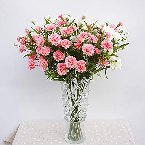 1Pc Carnation Artificial Flower Fake Plant Home Decor Wedding Party Centerpieces - Yellow #TOP5