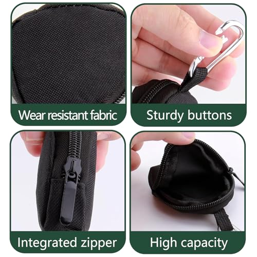 ZYETGH 2 Stück Leckerlibeutel für Hunde, Leckerlitasche für Hunde mit Reißverschluss Futterbeutel Hundetraining Freihändige Hundeleckerli Beutel Tragbare Mini Tasche für Hundetraining