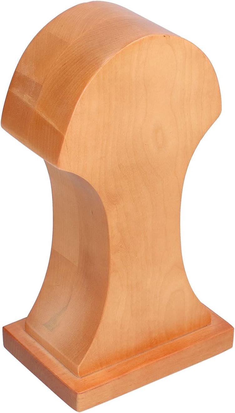Beech Wood Headphone Stand Nonslip Stable Headset Hanger Unique Style Display Holder for Home Office Studio