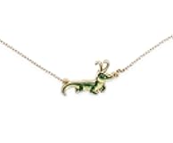 Studios Loki Alligator Pendant Necklace with Gold Chain and Extender | Fashion Jewelry, Costume Cosplay Accessories | MCU Superhero Comic Book Gifts and Collectibles