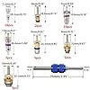 WeFoonLo 39pcs Car Refrigeration A/C Valve Core Kit R12 R134A Automotive Air Conditioning Tire Valve Stem Cores with Removal Tool Assortment #2