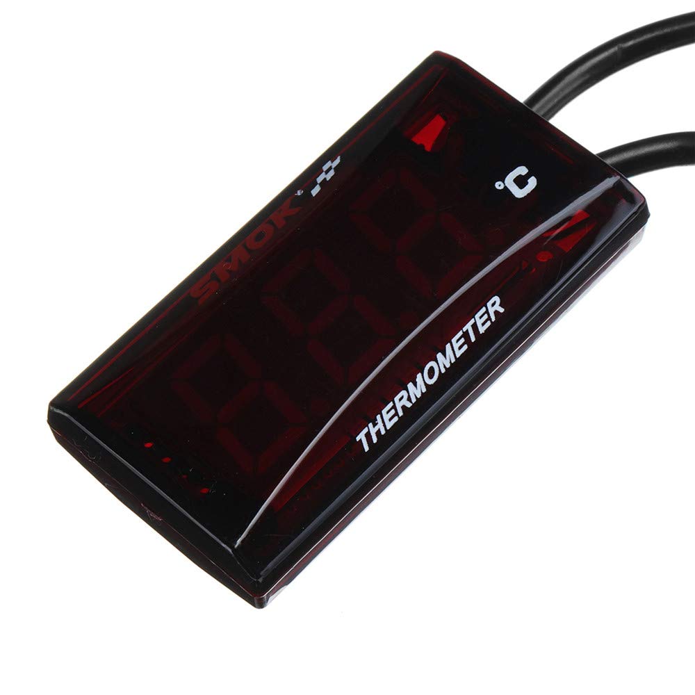 Universal LCD Digital Motorcycle Instruments Termometro Temperatura dell'Acqua - Azzurro
