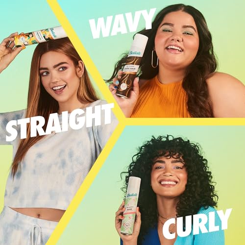 Image of Batiste Dry Shampoo, Tropical Fragrance, Refresh Hair and Absorb Oil Between Washes, Waterless Shampoo for Added Hair Texture and Body, 5.71 oz Dry Shampoo Bottle (Pack of 2)