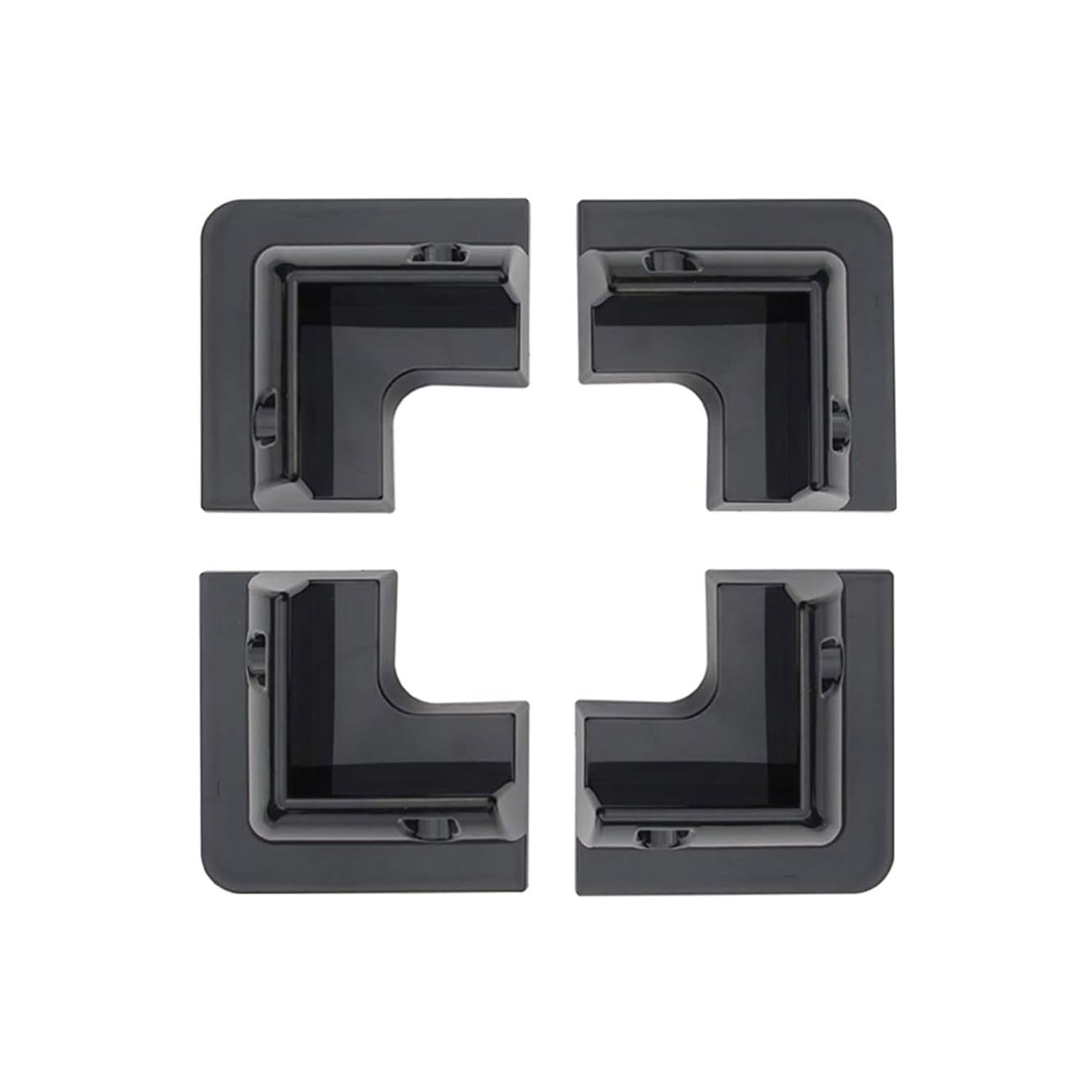 Spartan PowerABS Drill Free Solar Panel Mount 4 Piece (Black) Great for RV's, Vans, Trailers, Buses, Skoolies, Boats