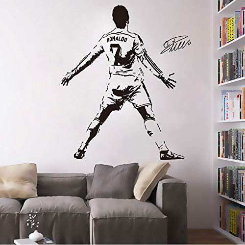 Gadgets Wrap Football Star Cristiano Ronaldo Wall Decal Mural Vinyl Sticker (56cm x 70cm)-image-22