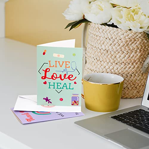 Medical Thank You Cards For Nurses Doctors Medical Appreciation Cards Healthcare Workers 36 Pack Nurses Week Cards Thank You Doctor Cards With Envelopes And Stickers #TOP6