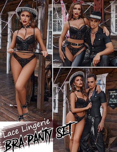 Avidlove Women'S Sexy Exotic Lace 2 Piece Lingerie Set Sexy Floral Underwired Bra And Panty Sets thumb #1