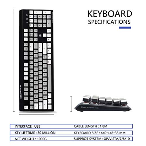 Clavier mécanique gaming pro RVB avec rétroéclairage pour ordinateur