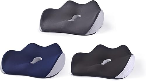 Miniatura 7 de Almohada suave de apoyo de cadera de alta calidad que aumenta la comodidad del asiento, almohada para hemorroides para espalda, coxis, alivio del