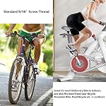SEQI Bike Pedals with Toe Clips and Straps for Outdoor Cycling and Indoor Stationary Bike 9/16-Inch Spindle Resin/Alloy Bicycle Multi-Purpose Pedals