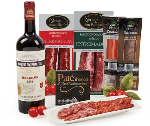 Lote 230: Cesta de Navidad Gourmet con Ibéricos, Paté y Vino Reserva Premium - Ibéricos a domicilio gourmet