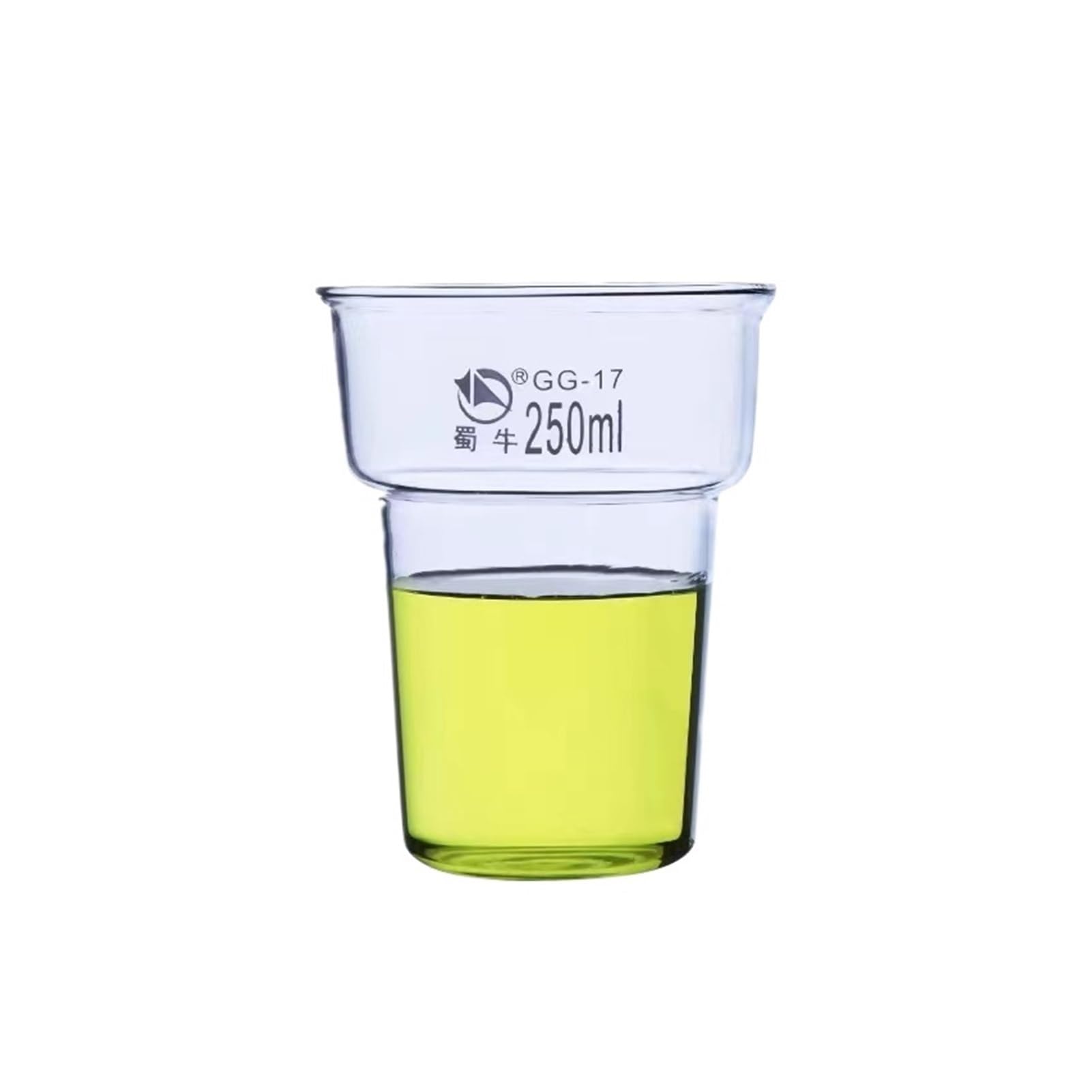 Grubościenna szklana zlewka, odporna na wysokie temperatury, szkło laboratoryjne, 2 sztuki/zestaw (250 ml 2 szt.)