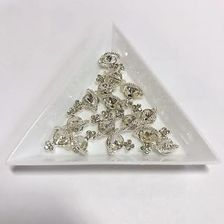 10Pcs Nail Charms Westwood nail charms Silver Saturn Charms Planet Charms Nail Decoration - Fancy Nail Art Charms - 10 Colors (Clear)