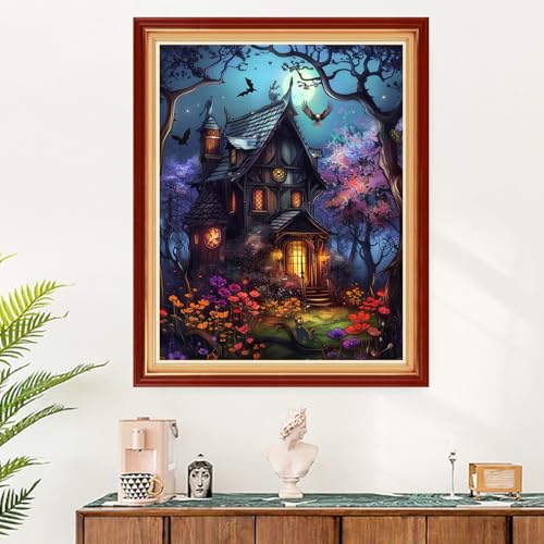 Image of Funart Stamped Cross Stitch Kits for Beginners Full Range of Cross Stitching Preprinted Embroidery Kits for Adults, 11CT Embroidery Pattern Needlepoint Kits- (ArtColors12)