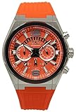 [テクノス] 腕時計 クロノグラフ 10気圧防水 T8B84BO メンズ オレンジ