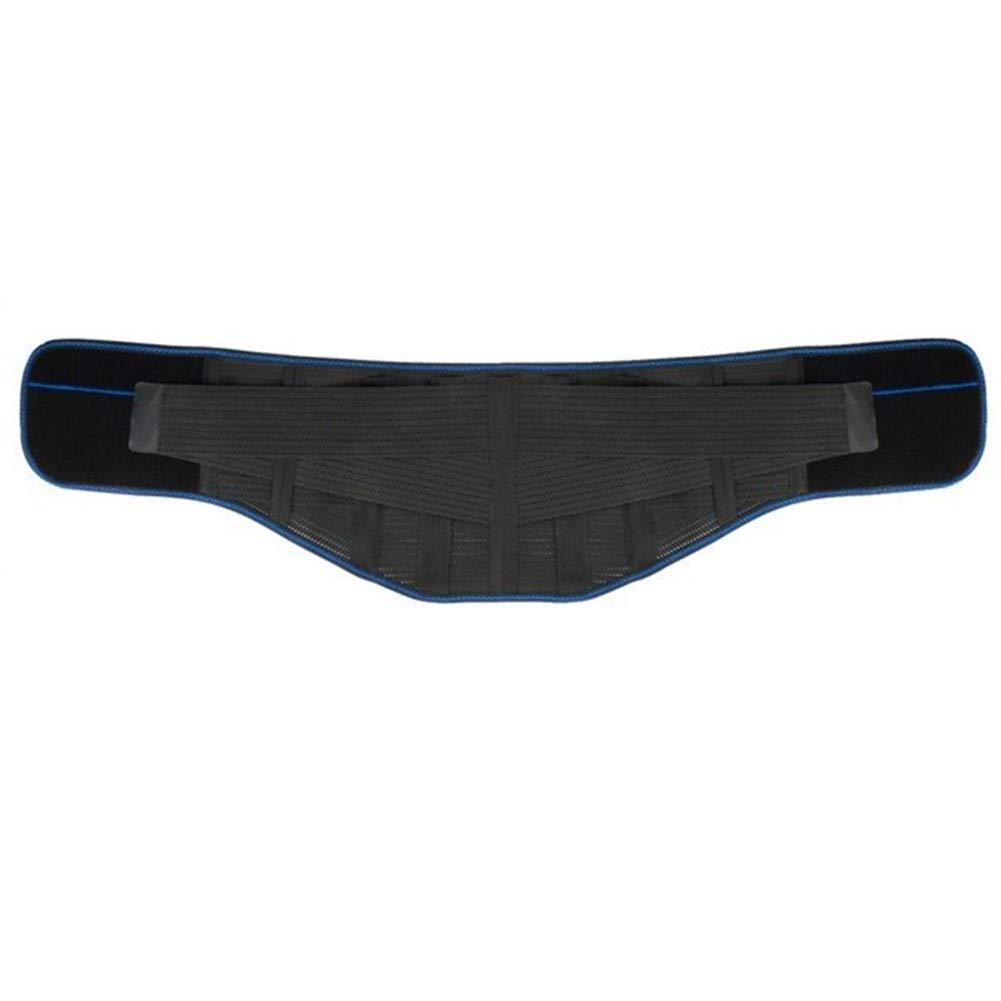 Soporte lumbar autocalentable con tres almohadillas extraíbles(Blue,Small)