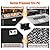 45 inch Outdoor Propane Fire Pit 50,000 BTU Gas Fire Pit Table with Lid, Glass Wind Guard, Waterproof Cover, Rectangle Gas Firepit Table for Garden/Patio, CSA Certification