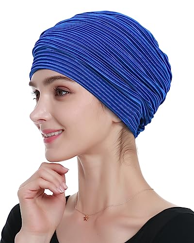Alnorm Pleated Turban Classy Wraps Gifts Chemo Headwear for Women2