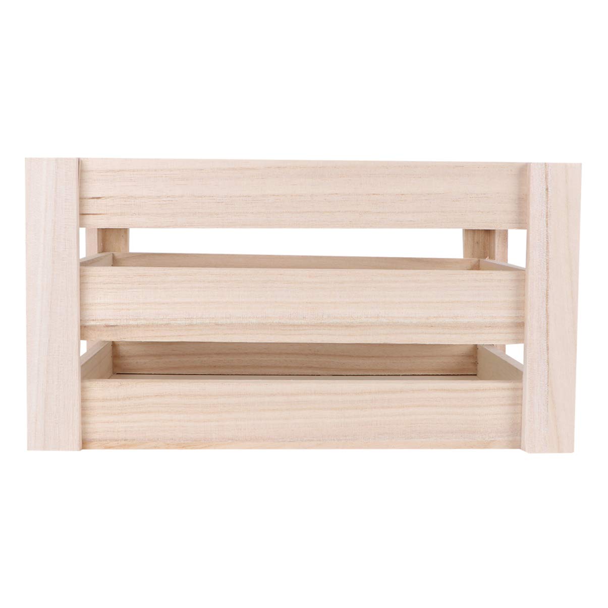 Milisten 1 Pc Wooden Crates Durable Multifunction Container Desktop Basket for Storage Sundries Office School Home