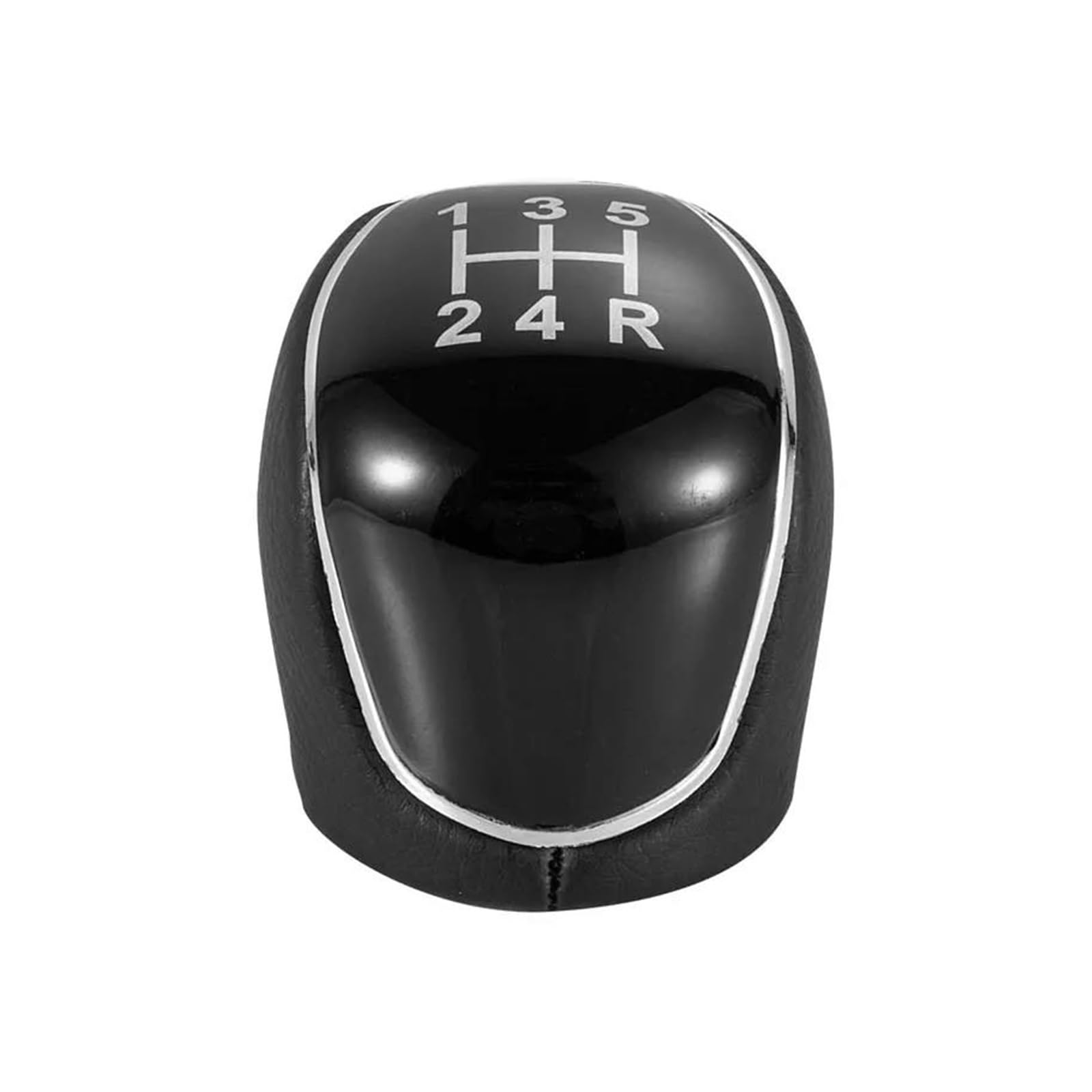 AHRPKAMERD Gear Shift Knob 1PCS for Mondeo 4 Mk4 for Focus for S-Max for C- Max for Kuga for Galaxy 5/6 Speed Gear Shift Knob Shift knob(Black 5 Speed)