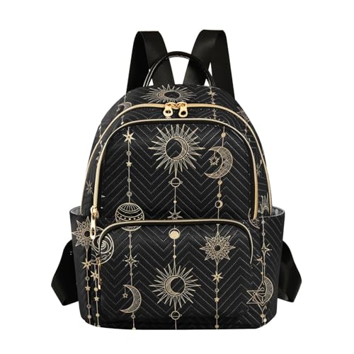 Image of ALAZA Sun Moon Stars Witch Mini Backpack Purse for Women Travel Bag Fashion Daypack Back Pack Shoulder Bag