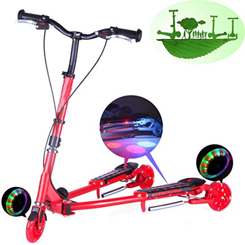 Best Price Scooters Self Balancing Children's Frog Folding Double Pedal Bike Three-Wheel Flash Sciss...