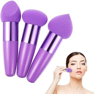 Juego de esponjas de maquillaje con mango par...