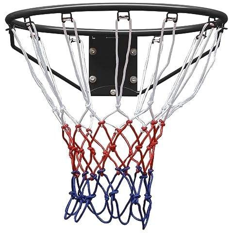 AOKUNG Basketball Folding Hoop, Basketball Net,All-Weather Basketball Net, Wall Hanging 18" Cover