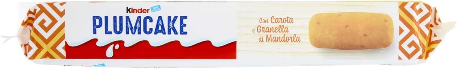Italian Gourmet Lot de 6 Kinder Plum Cake Carotte & Éclats d’Amande (Préparé avec Yaourt à la Grecque) – Gâteaux Moelleux Individuels pour Petit-Déjeuner & Goûter, Snack Sucré + Italian Gourmet Polpa
