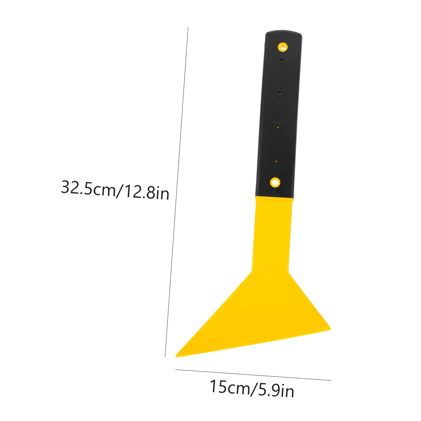 FUNOMOCYA 1Pc Triangle Car Film Scraper Tool Ergonomic Long Handle Squeegee for Vehicle Film Application Durable Car Supplies for Water Scraping Wallpaper Installation