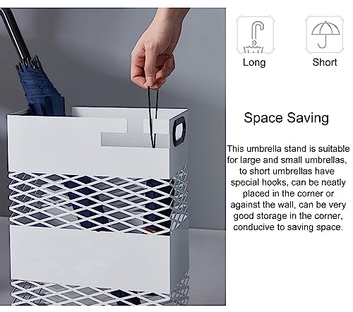 Porte-parapluies en métal avec rangement polyvalent pour bâton de marche - 6
