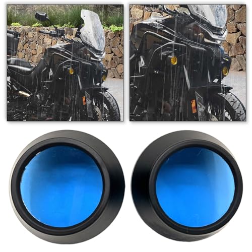Phares antibrouillard bleus 75 mm et clignotant haute performance pour auto | Pack de 2 - 4