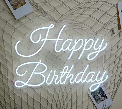 Image of LED Neon Sign Night Light for Wall Party Decor Bedroom Room Bar Wedding Home Birthday Art Decoration Christmas with USB Chain Light modulator 5v (lets party blue)