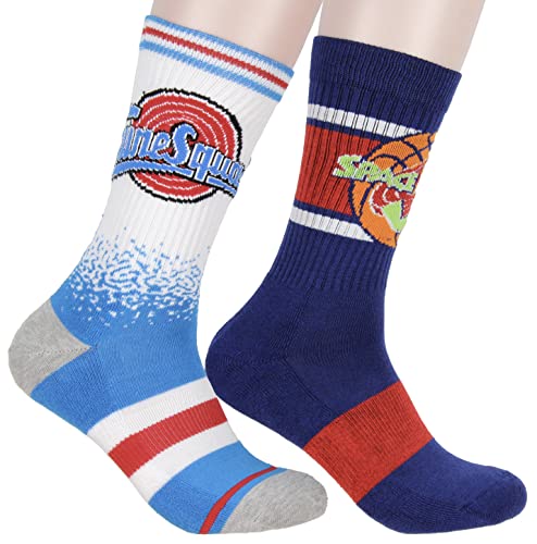 Space Jam and Tune Squad Men's 2 Pack Crew Socks