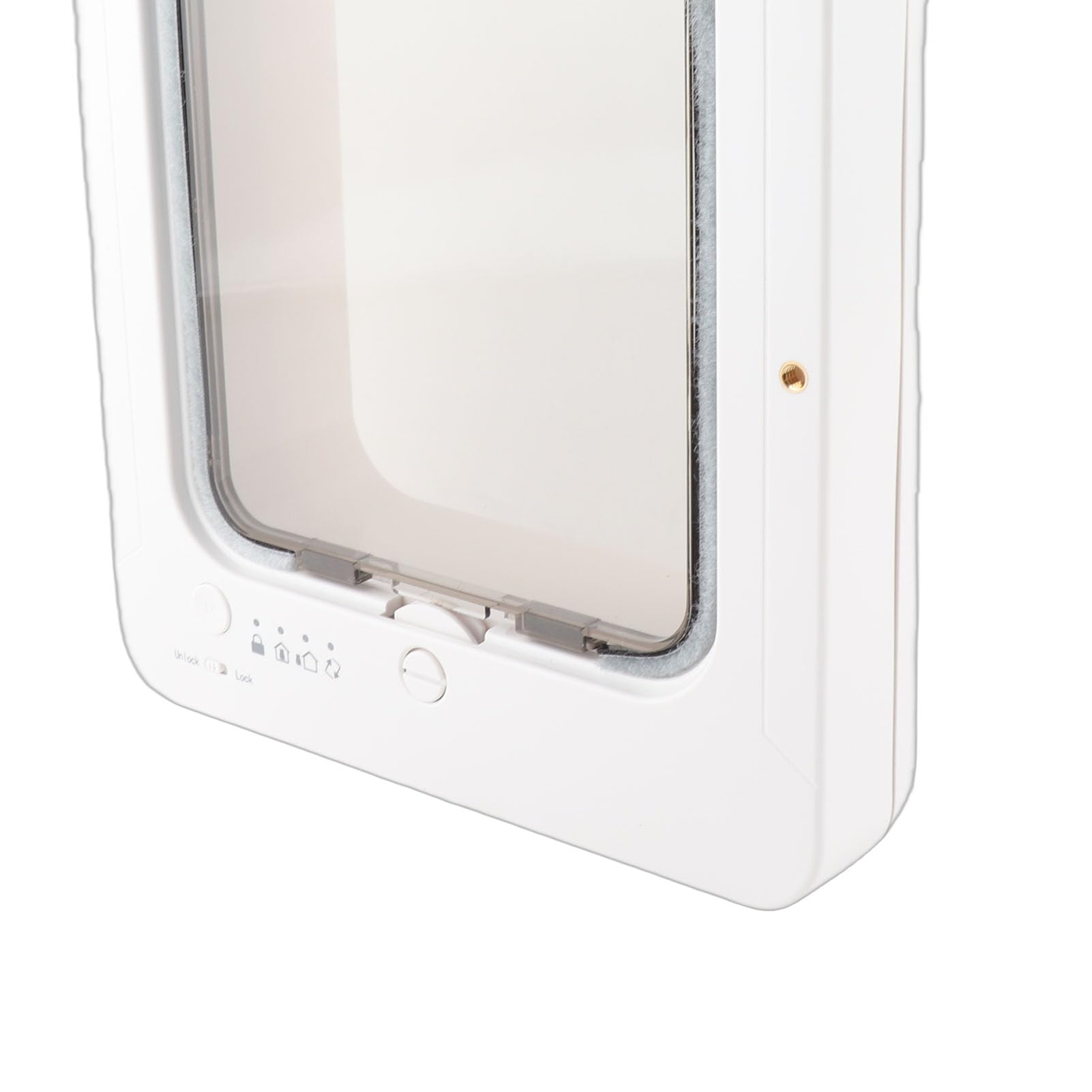 Generic Puerta Inteligente para Gatos, Puerta de Plástico Resistente a la Intemperie para Mascotas con Microchip y Collar Activado, Entrada de 2 Vías, Uso en Interiores y Exteriores, Ideal para
