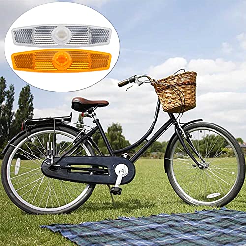 Unvtap 10 Pièces Réflecteur de Rayons de Vélo Orange Catadioptre Vélo D'avertissement Roue Lumières pour Accessoire de Sécurité de Conduite de Nuit de Roue de Vélo - Image 6